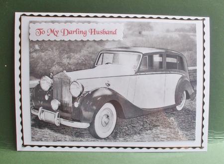 Vintage Art Deco Car (black and White) by Christine Young