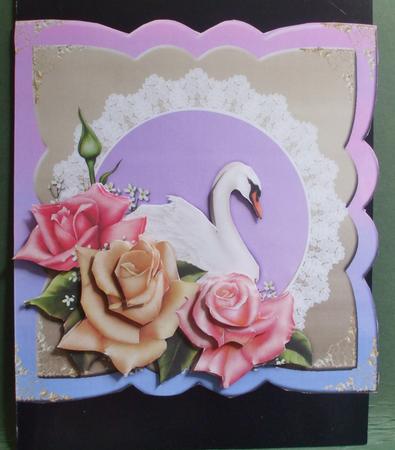 Edwardian Rose & Beautiful Swan- Get Well by Christine Young
