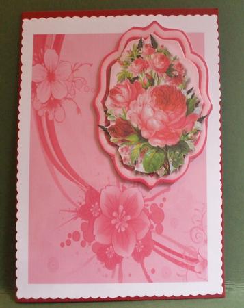 Lovely Pink Braket with Roses  by Christine Young