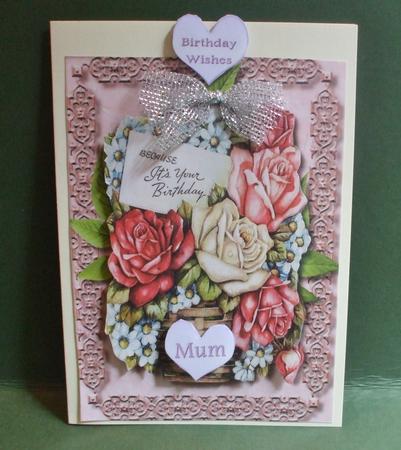 Lovely Basket of Roses  by Christine Young