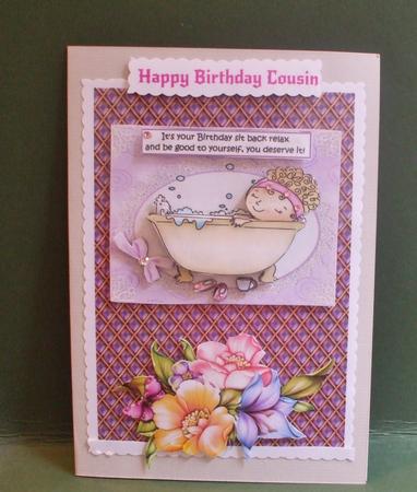 Purple Diamonds Backing Sheet by Christine Young