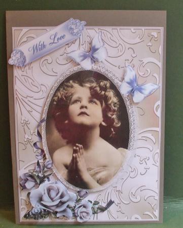 Vintage the Prayer Card Front by Christine Young