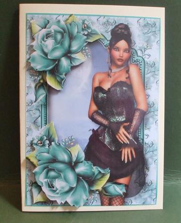 Burlesque with Porcelain Roses by Christine Young