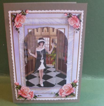 Flapper in Black N White Topper by Christine Young