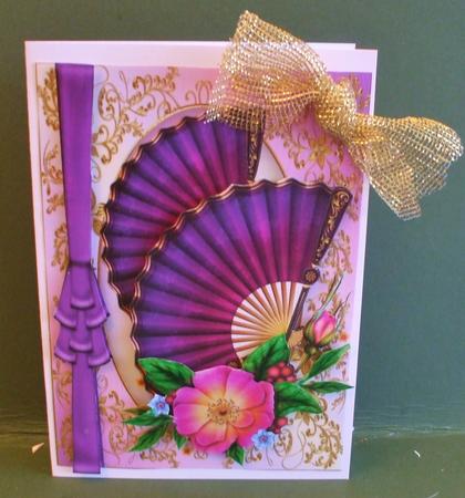 Deep Lilac Fans by Christine Young