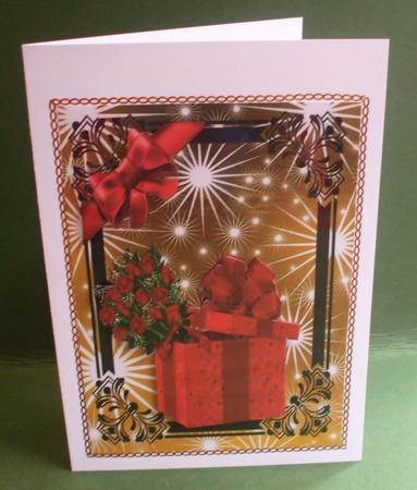 For That Special Person Beautiful Rose & Gift Box A4 Topper by Christine Young