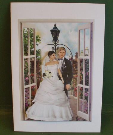 Wedding Day - After the Ceremony A4 Card Front by Christine Young