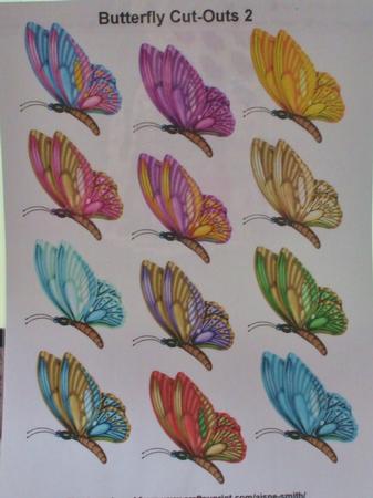 Butterfly Cut-outs 2 by Christine Young