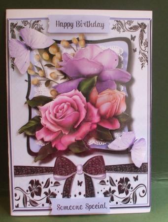 Lovely Belleepoquel Roses and Baby's Breath  by Christine Young