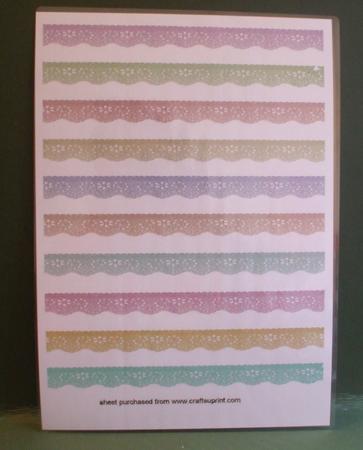 Dark Colours, Vintage Lace Borders by Christine Young
