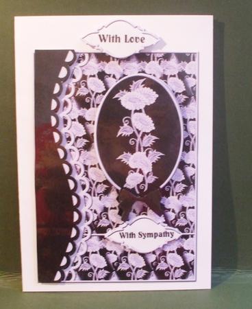 Framed Flowers in Black by Christine Young