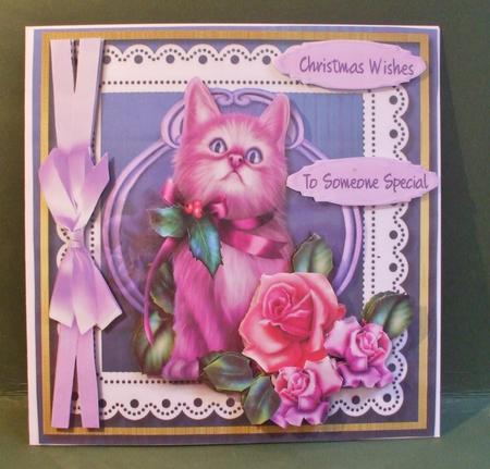 Beautiful Sugarplum Kitty  by Christine Young