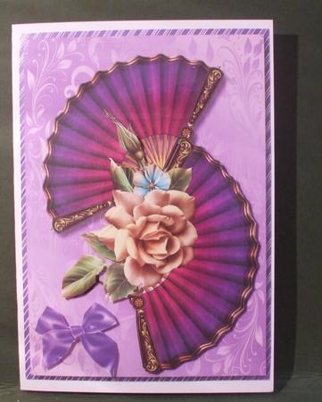 Lovely Fans and Champagne Roses by Christine Young