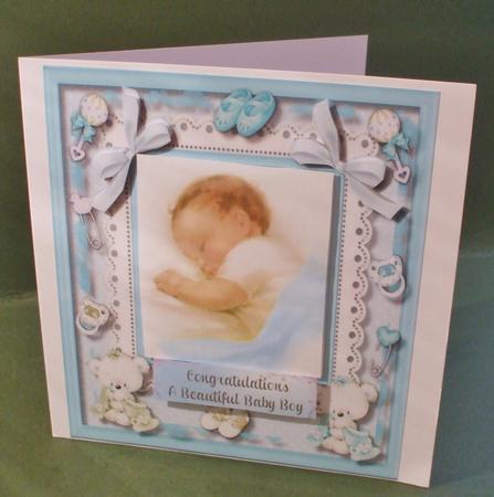 Congratulations a Beautiful Baby Boy by Christine Young