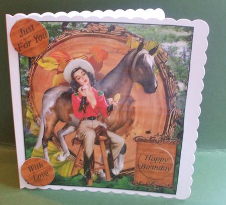 Western Woods Pinup Topper with Layers by Christine Young