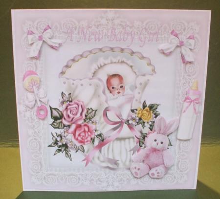 Sweet Dreams Baby Girl 8x8 by Christine Young