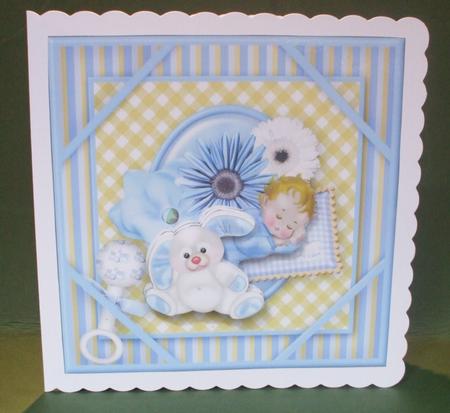 Sweet Dreams Baby Boy 8x8 by Christine Young