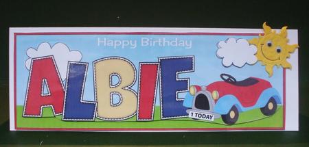 Toy Car Albie 1 Today Large Dl by Christine Young