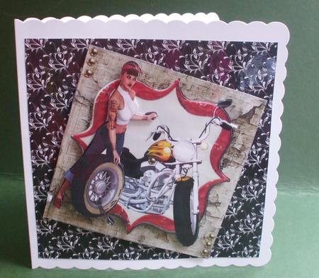 The Retro Motorbike Mechanic by Christine Young
