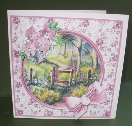 Foxgloves in the Woods, Decoupage by Christine Young