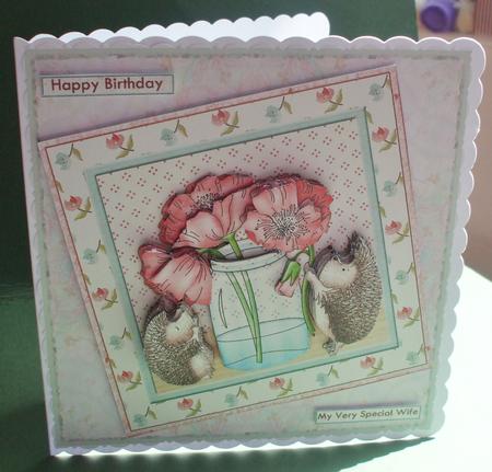 Blooming Lovely Hedgehogs Poppies Birthday Get Well Mini Kit Featured Gallery Photo