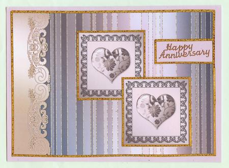 Glitter Stripe Rainbow Layered Background #5 by Christine Dixon