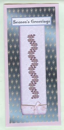 Green and Gold Snowflake Backing by Christine Dixon