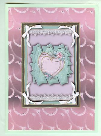 Delicate Romance Card Front by Christine Dixon