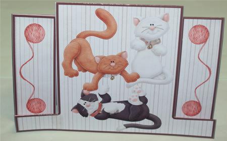 Playful Cats Staggerfold by Christine Dixon