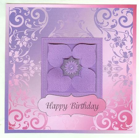 Etched Glass Card Fronts & Text Plate #5 by Christine Dixon