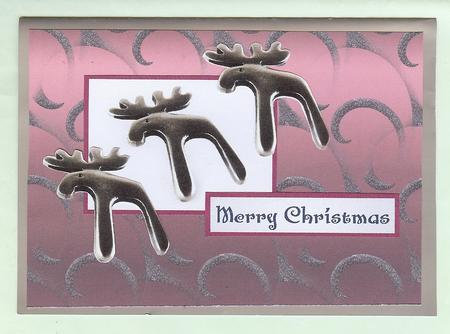 Black Swirl on Pink Backing by Christine Dixon