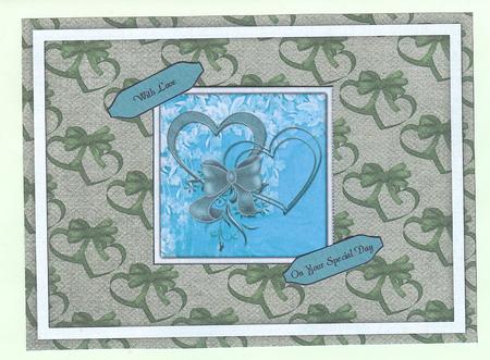 Green Balloon Bear Backing Paper Three by Christine Dixon