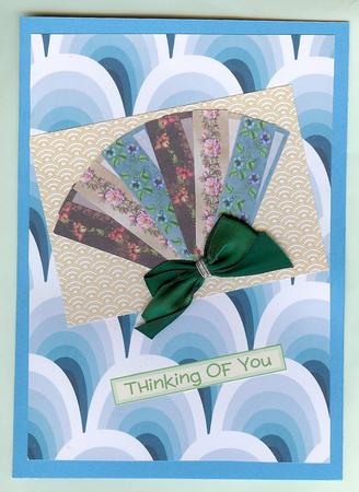 Gold Fans Backing Paper by Christine Dixon
