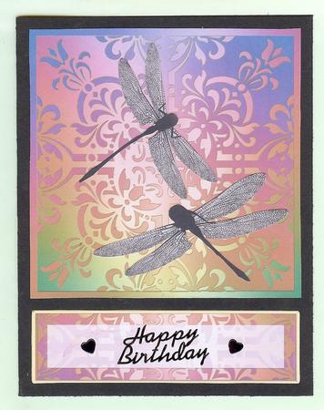 Dragonfly Silhouette Toppers by Christine Dixon