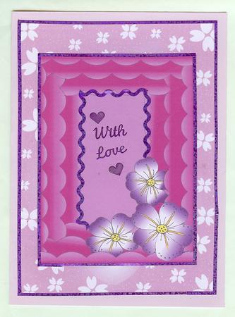 Pure Love-purple Dream Flowers Background by Christine Dixon