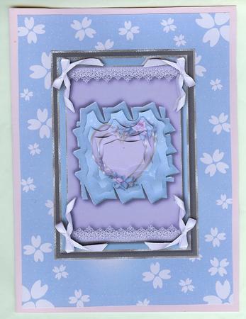 Pure Love-sky Blue Flowers Background by Christine Dixon