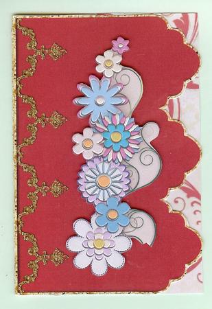 Scalloped Edge Blank Cards with Swirly Border Kit by Christine Dixon