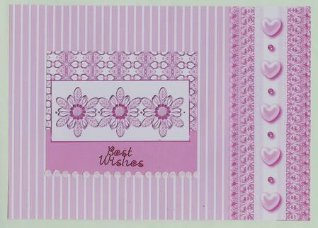 Striped Backing Paper in Cherries Jubilee by Christine Dixon