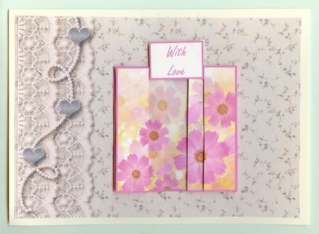 Magical Floral Side Stacker & Matching Captions by Christine Dixon