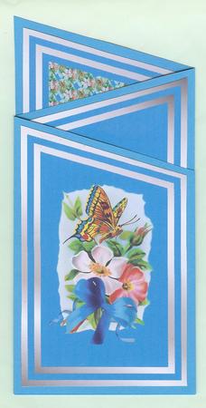 Pretty Floral Butterfly Cascade by Christine Dixon