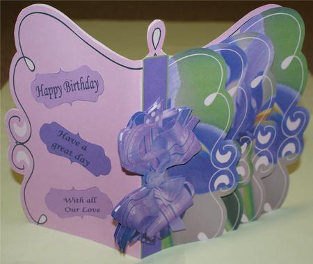 Fold and Flip Iris Card by Christine Dixon