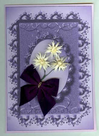 Grace Metallic Embossed Frame Plain Card 6 by Christine Dixon