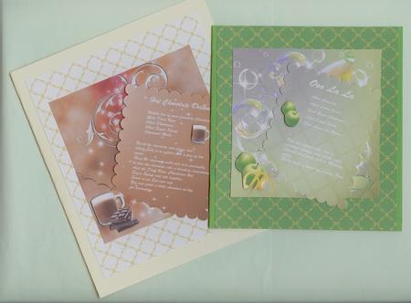Golden Lattice in Regency Colours Backing Paper Kit by Christine Dixon