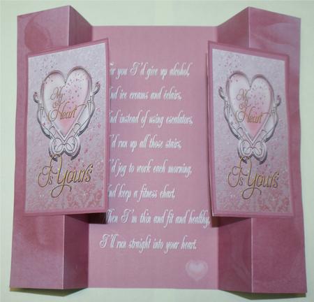 Double Fold Back Valentine by Christine Dixon