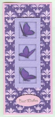 Purple Damask 2 Background Paper by Christine Dixon
