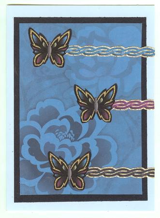 Earthy Shades Oriental Bold Flowers Backing Papers by Christine Dixon