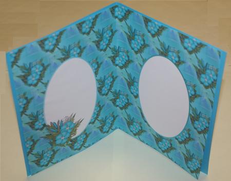Blue/green Music and Hibiscus Insert by Christine Dixon