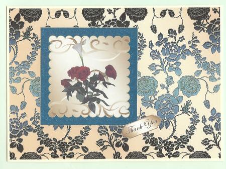 Calla & Roses Birthday / Thank You Insert 2 by Christine Dixon