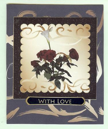Calla & Roses Birthday / Thank You Insert 5 by Christine Dixon