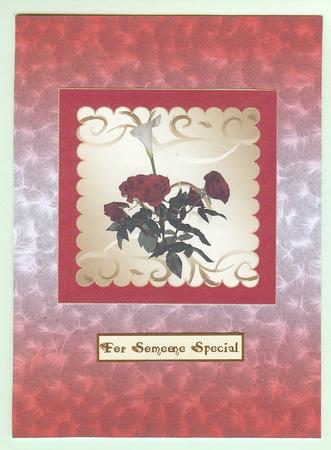 Calla & Roses Birthday / Thank You Insert 6 by Christine Dixon